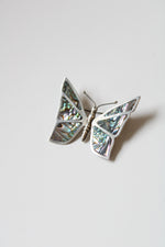 Abalone Butterfly PFB Sterling Silver Butterfly Pin