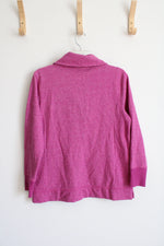 T by Talbots Pink Fleece Top | M