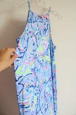 Lilly Pulitzer Blue Floral Dress | L