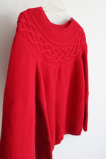 Talbots Petite Red Knit Top | M