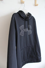 Under Armour Black & Gray Hoodie | XL