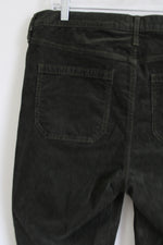 Gap 70's Flare High Rise Olive Green Corduroy Pants | 16 Tall