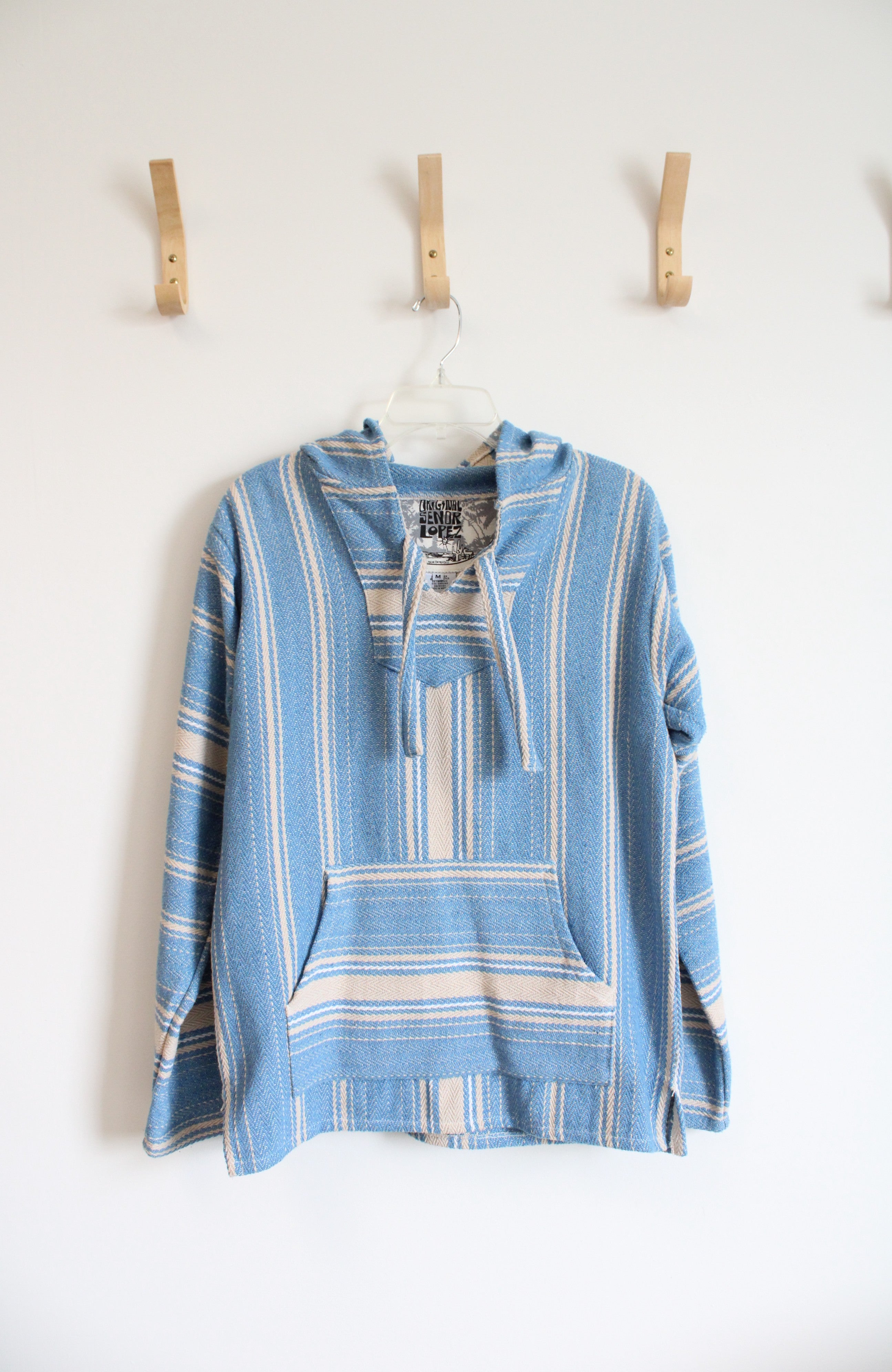 Original Senor Lopez Blue Striped Hoodie | M