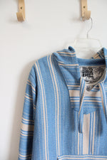 Original Senor Lopez Blue Striped Hoodie | M