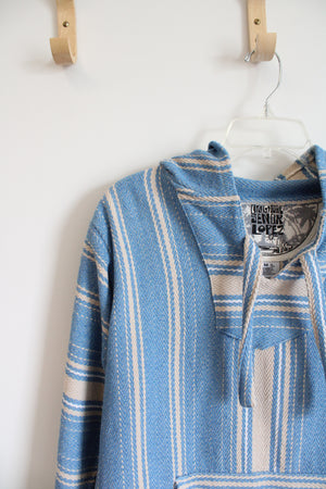 Original Senor Lopez Blue Striped Hoodie | M