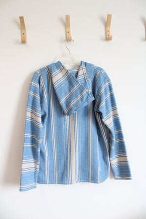 Original Senor Lopez Blue Striped Hoodie | M