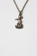 Goebel M. J. Hummel Club 1990 Sterling Silver Boy Pendant Necklace
