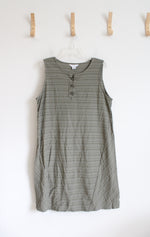 Liz Claiborne Green Criss-Cross Neck Sleeveless Dress | XL