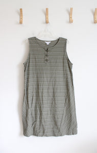 Liz Claiborne Green Criss-Cross Neck Sleeveless Dress | XL