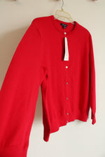 NEW Lands' End Red Button Down Cardigan | XL Petite