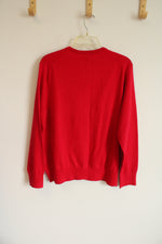 NEW Lands' End Red Button Down Cardigan | XL Petite