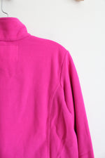 Lands End Quarter Zip Fleece Pink | S