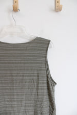 Liz Claiborne Green Criss-Cross Neck Sleeveless Dress | XL