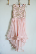 Speechless Kids Light Pink Tulle High-Low Dress | 14