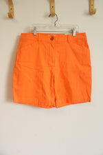 NEW Talbots Weekend 7" Twill Orange short | 8