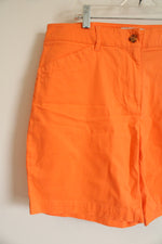 NEW Talbots Weekend 7" Twill Orange short | 8