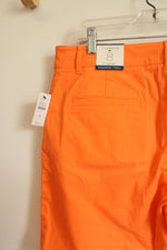 NEW Talbots Weekend 7" Twill Orange short | 8