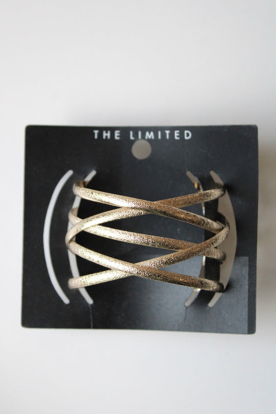 NEW The Limited Stacked Silver Cuff Bracelet