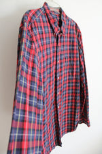 J.Crew Red Blue & Yellow Plaid Button Down Shirt | XL