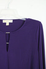 Michael Kors Purple Bell Sleeved Top | L