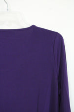Michael Kors Purple Bell Sleeved Top | L
