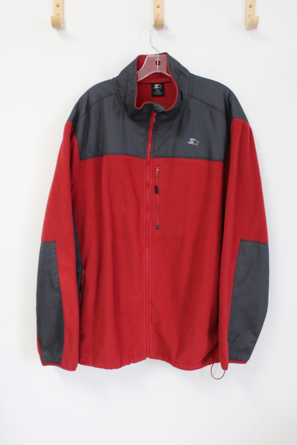 Starter Red Fleece Jacket | 2XL