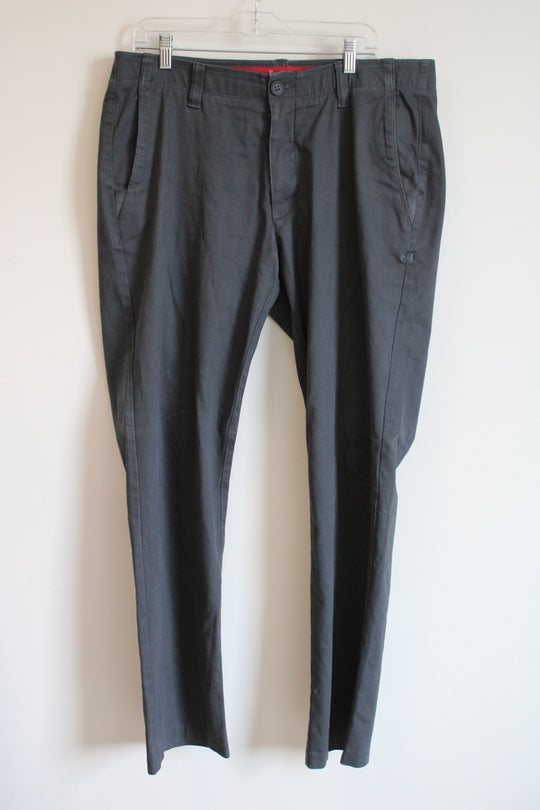 Under Armour Gray Chino Loose Fit Pants | 38X34