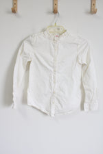 Gymboree Cream Ruddle Collar Button Down Shirt | 12