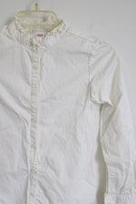 Gymboree Cream Ruddle Collar Button Down Shirt | 12