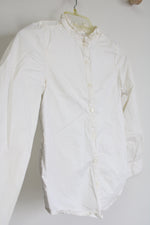Gymboree Cream Ruddle Collar Button Down Shirt | 12