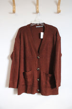 NEW Jason Maxwell Brown Cardigan | L