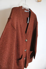 NEW Jason Maxwell Brown Cardigan | L