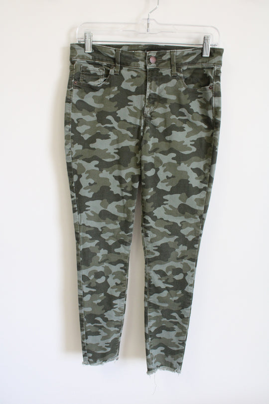 Old Navy Mid Rise Rockstar Camo Skinny Pants | 6