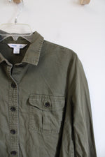 Old Navy Olive Green The Classic Button Down Shirt | L