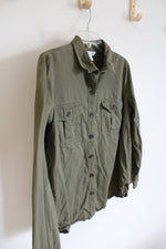 Old Navy Olive Green The Classic Button Down Shirt | L
