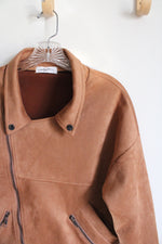 Carly Jean Los Angeles Camel Suede Jacket | S
