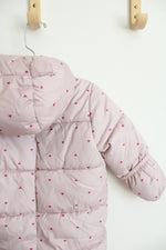 Baby Gap Cold Control Pink Heart Puffer Snowsuit | 6-12 MO