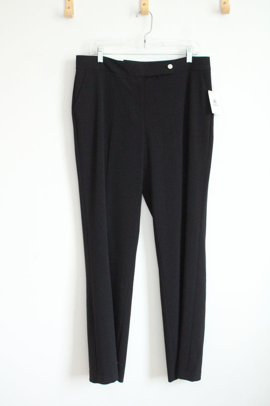 NEW Calvin Klein Classic Fit Black Dress Pants | 12