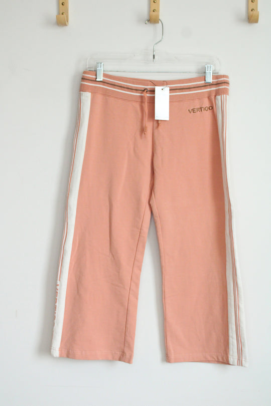 NEW Vertigo Paris Apricot Cropped Sweatpants | L