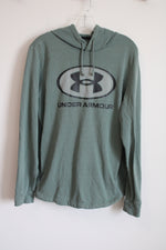 Under Armour Loose Fit Green Logo Hoodie | L