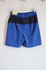 NEW All In Motion Cobalt Blue Trail Shorts | S