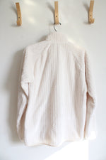 Columbia Cream Fleece Full Zip Jacket | M