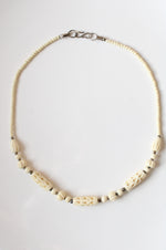 Hand Carved Bone Beaded Necklace