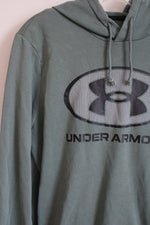 Under Armour Loose Fit Green Logo Hoodie | L