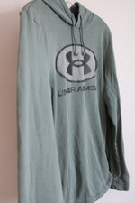 Under Armour Loose Fit Green Logo Hoodie | L