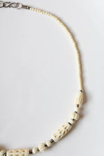 Hand Carved Bone Beaded Necklace