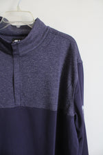 NEW FJ Navy Iron Valley Golf Club 1/4 Zip Sweatshirt | XL