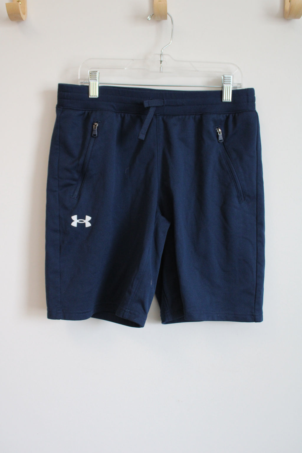 Under Armour Navy Blue Fleece Lined Shorts | Youth XL (18/20)