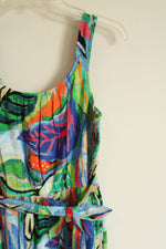 NEW Nic & Zoe Tropical Print Cotton Dress | M