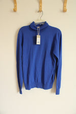NEW Cashmeren Wool Cobalt Blue Turtleneck Sweater | M